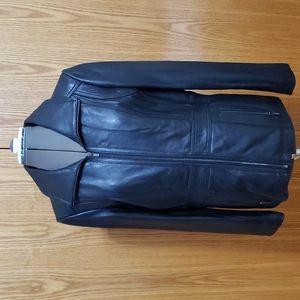 PELLE Studio Leather Coat with extra liner.  Ladies - Large